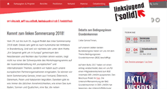 Desktop Screenshot of linksjugend-solid.de
